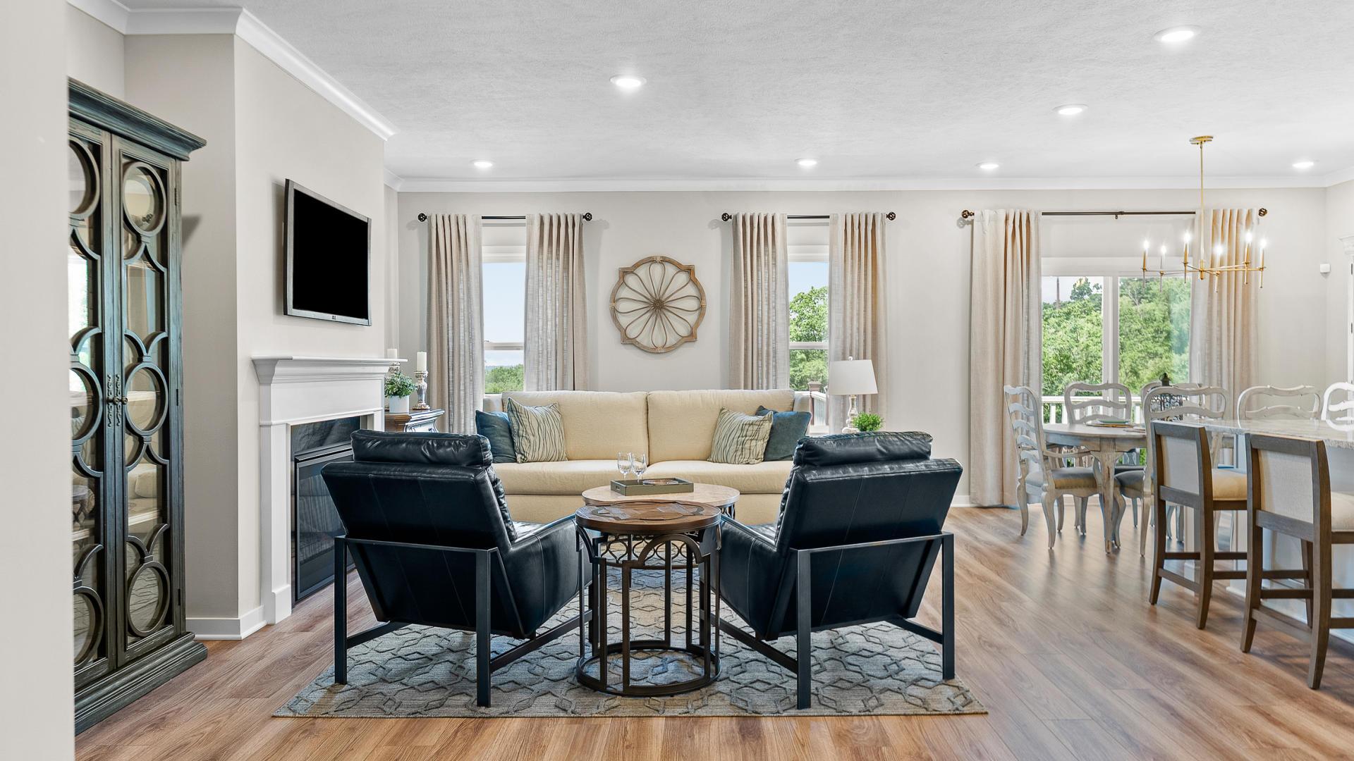 Make the most of your open-concept floor plan and maximize your space.