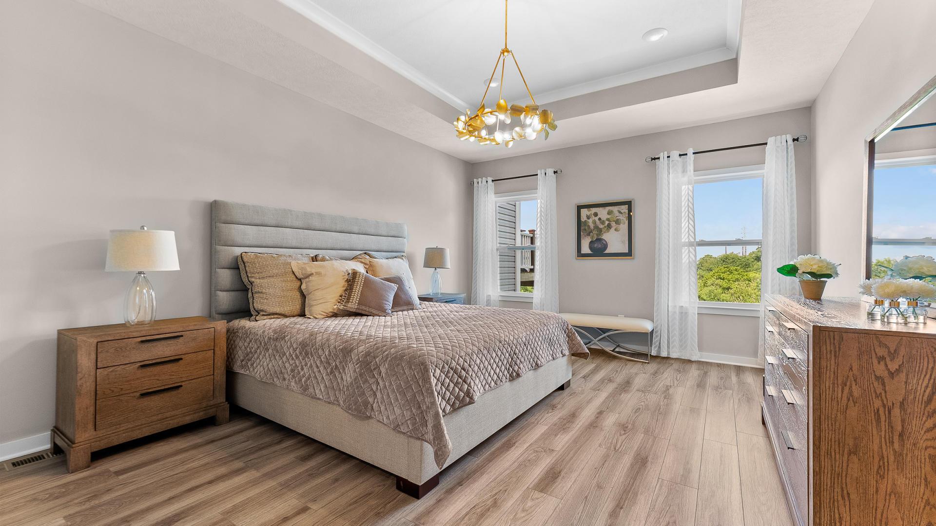 Your large master bedroom is the perfect space for you to relax and unwind.