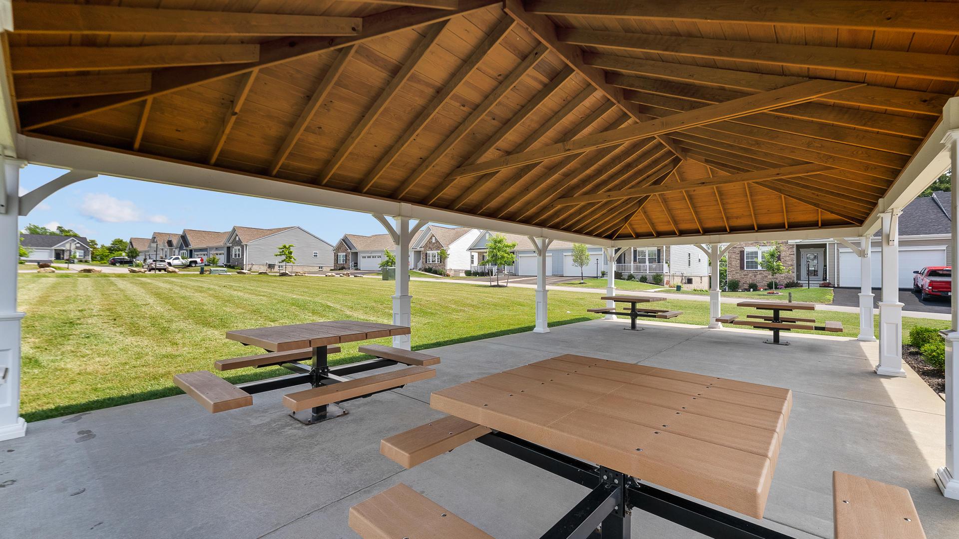 Enjoy an afternoon picnic at your community pavilion.