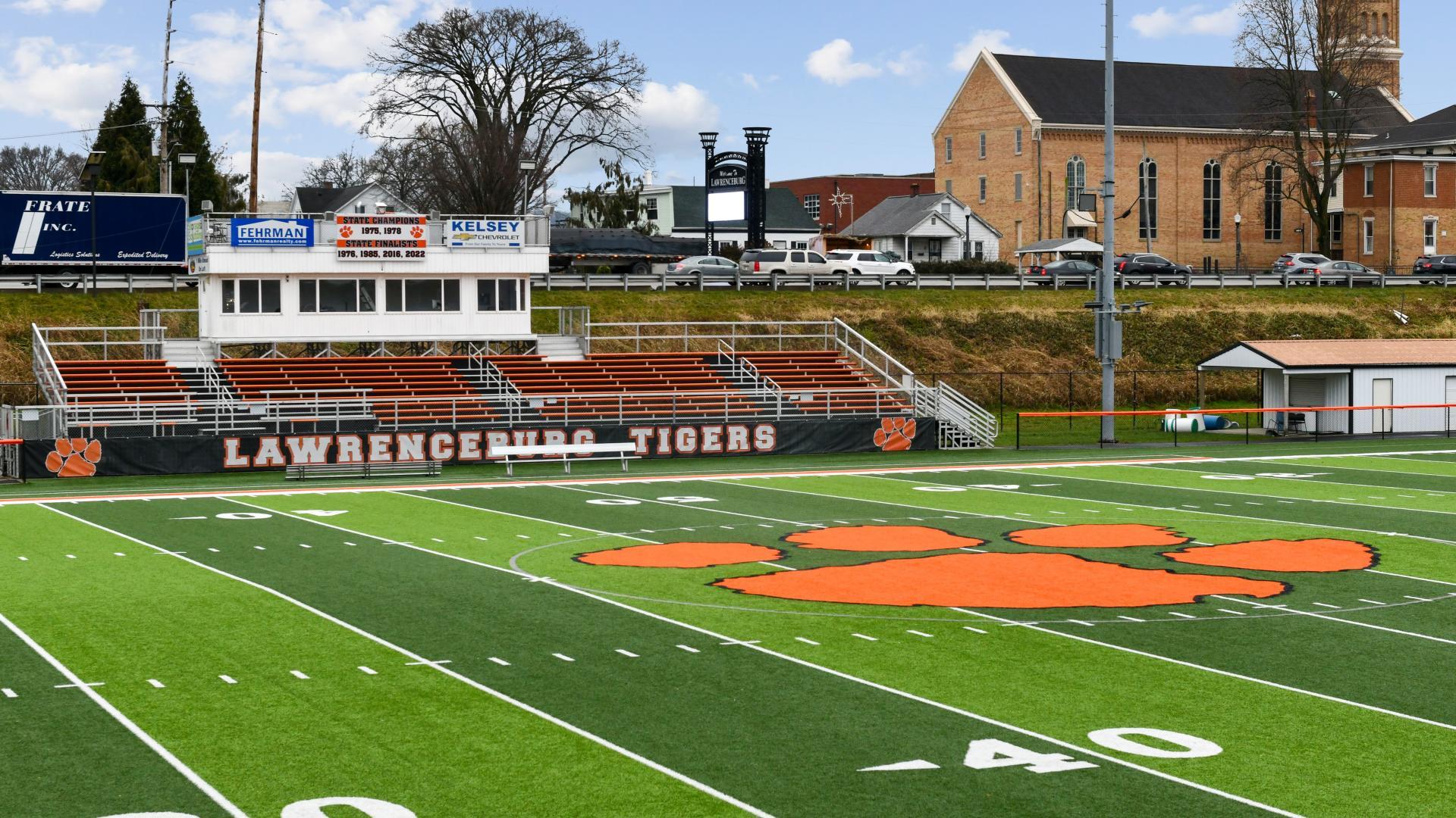 Become of fan of your hometown football team - The Lawrenceburg Tigers.