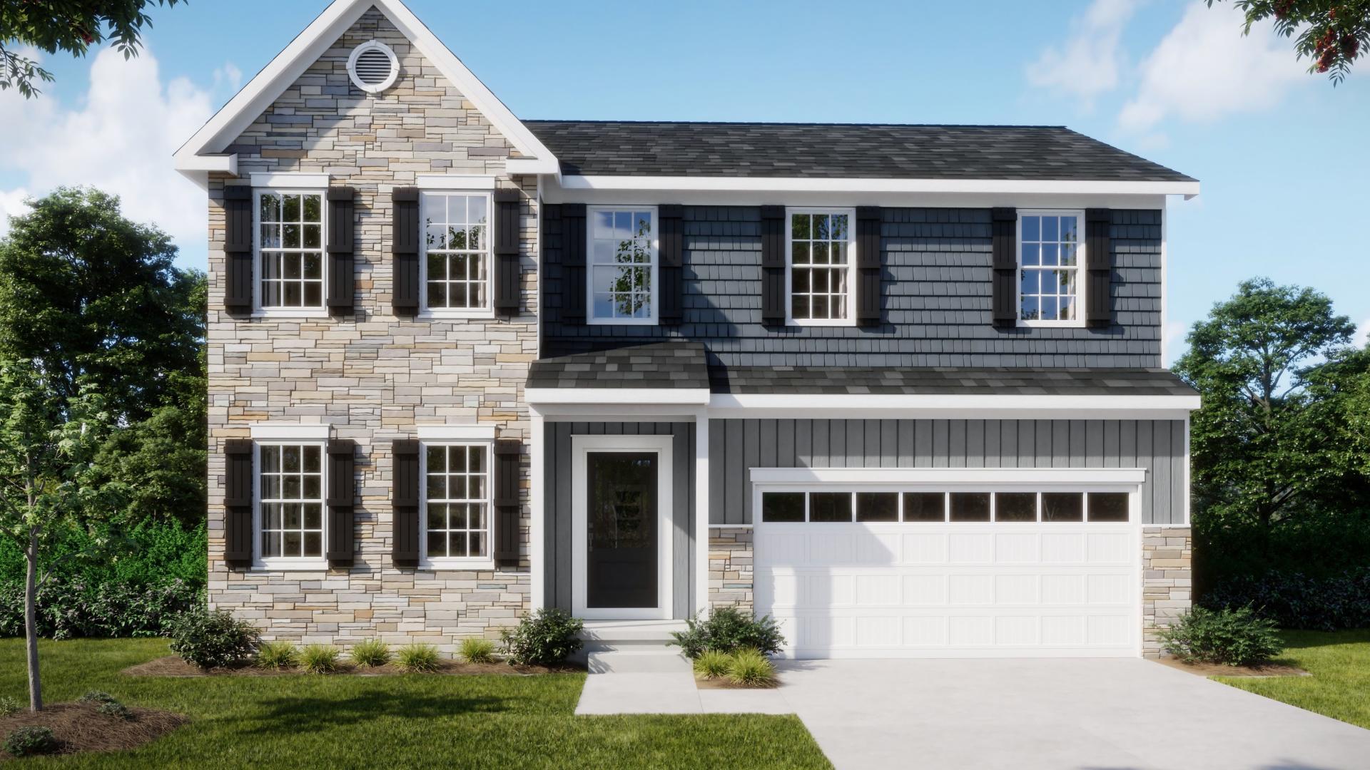 Unique exteriors give beautiful curb appeal with partial stone or brick, gable overhangs and covered entry.