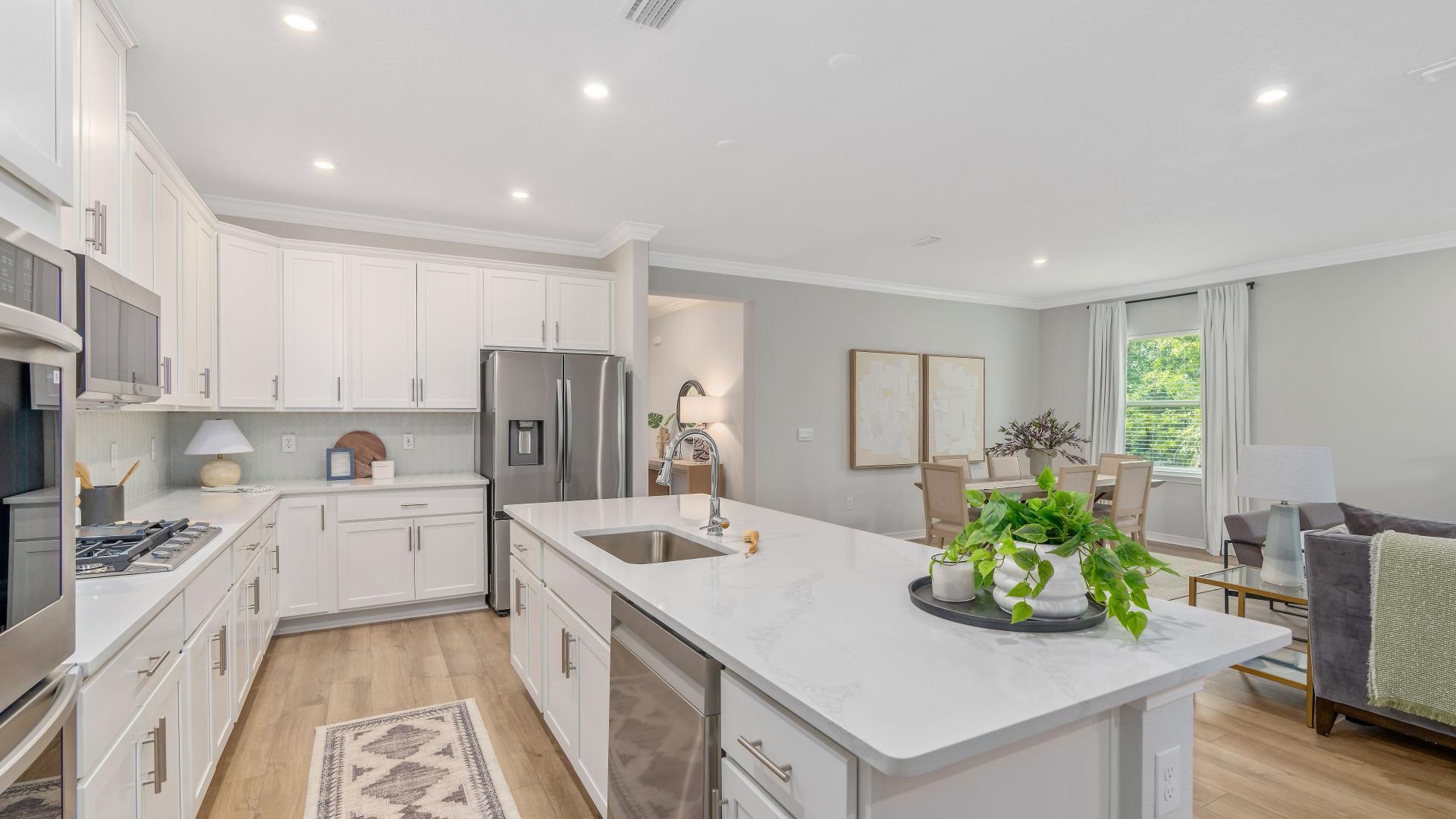 Whip up your favorite meal in the kitchen that you helped design - everyone will ask for seconds.