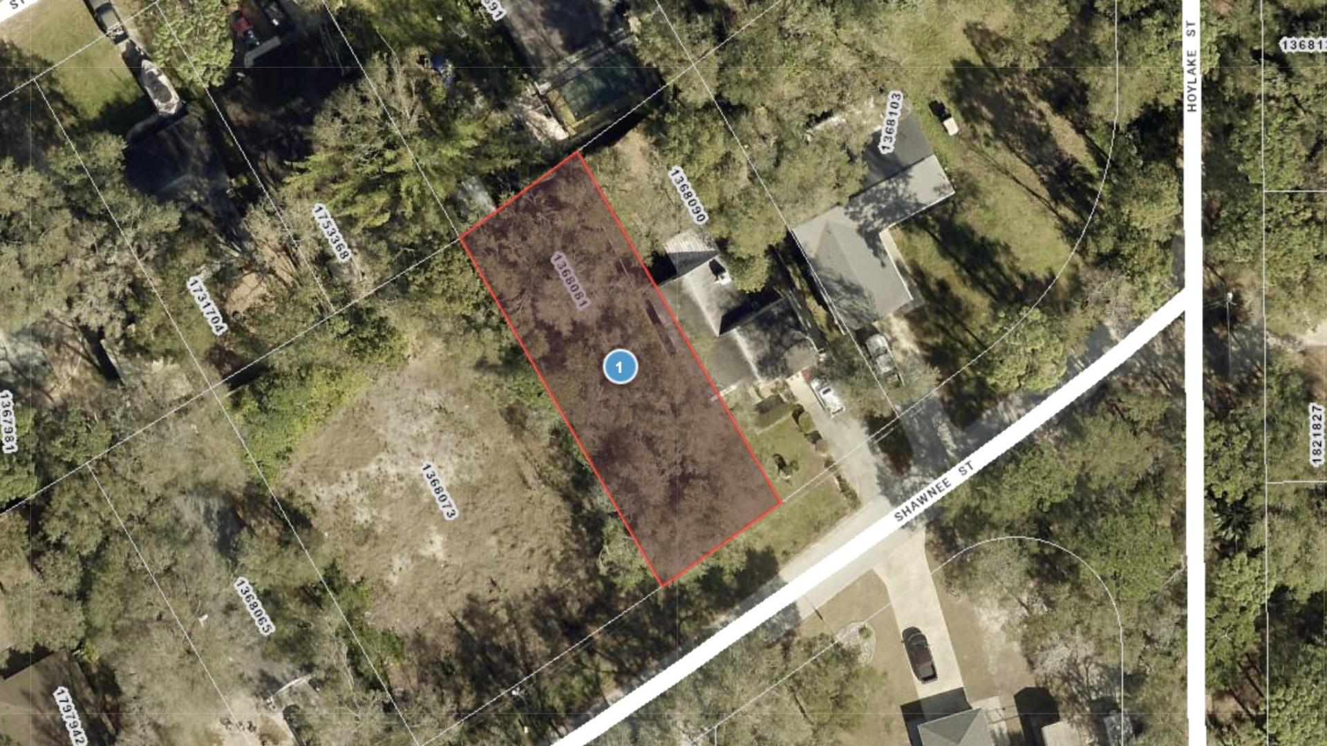 Shawnee St lot overhead image