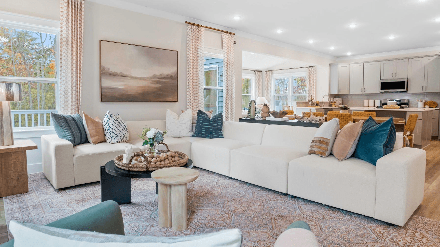 Make the most of family time and entertaining in your open-concept floor plan.