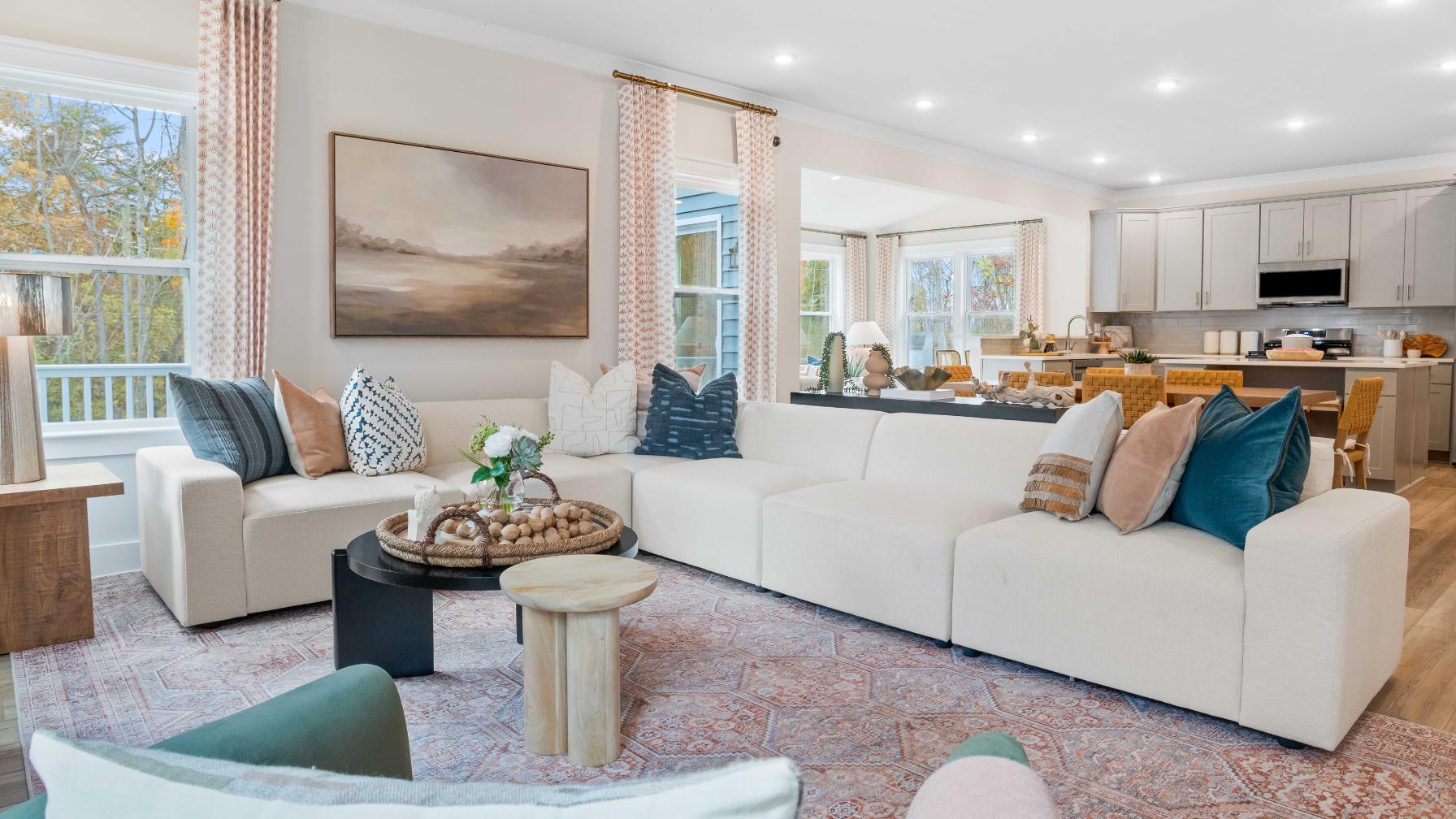 Make the most of family time and entertaining in your open-concept floor plan.