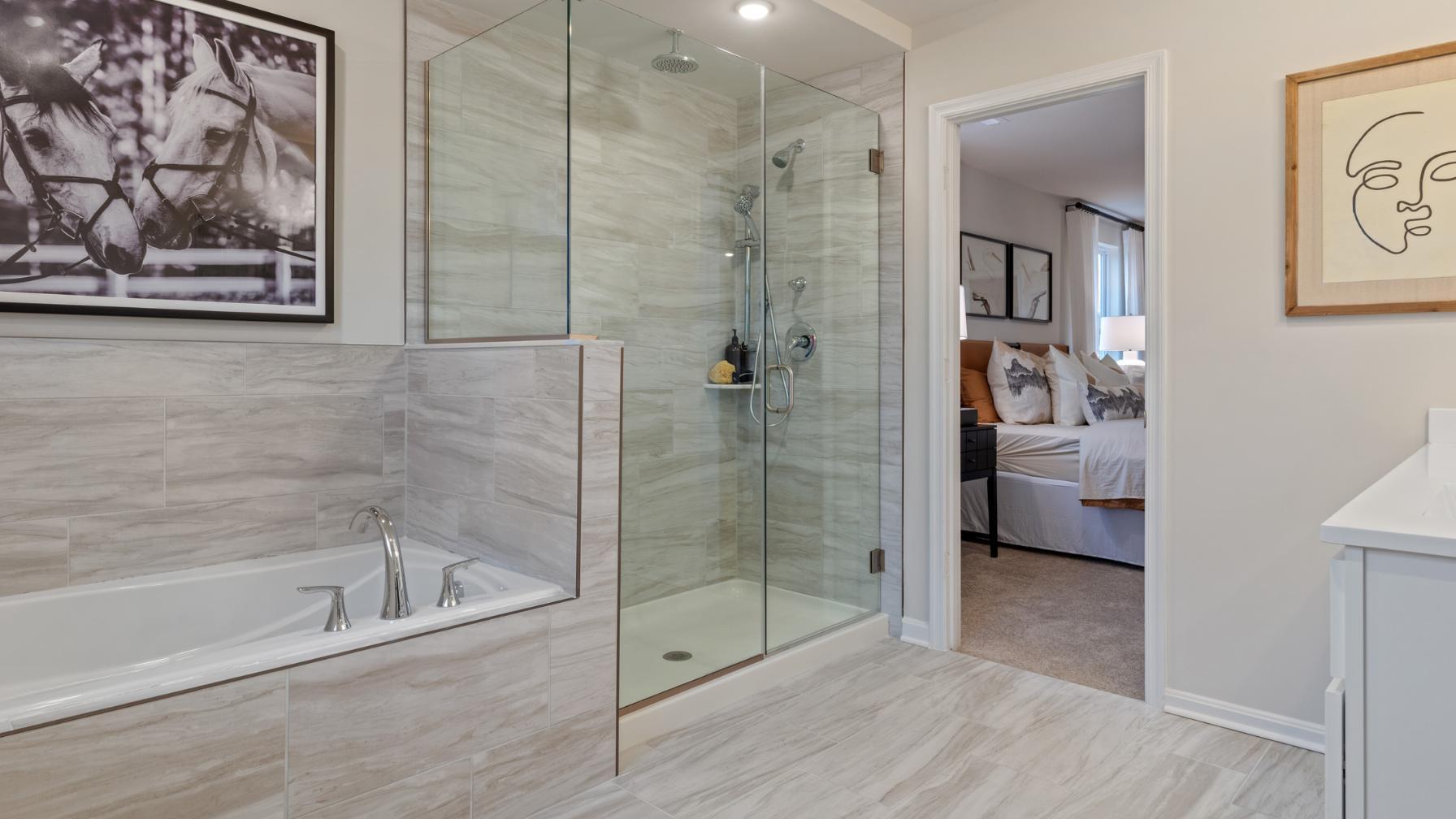 Choose from various design options for your spa-like master bathroom.