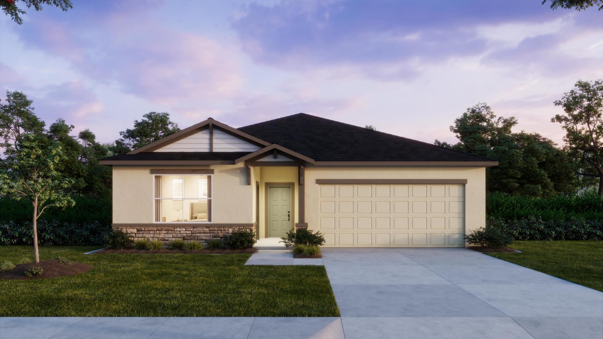 Elevation: B Opt Stone