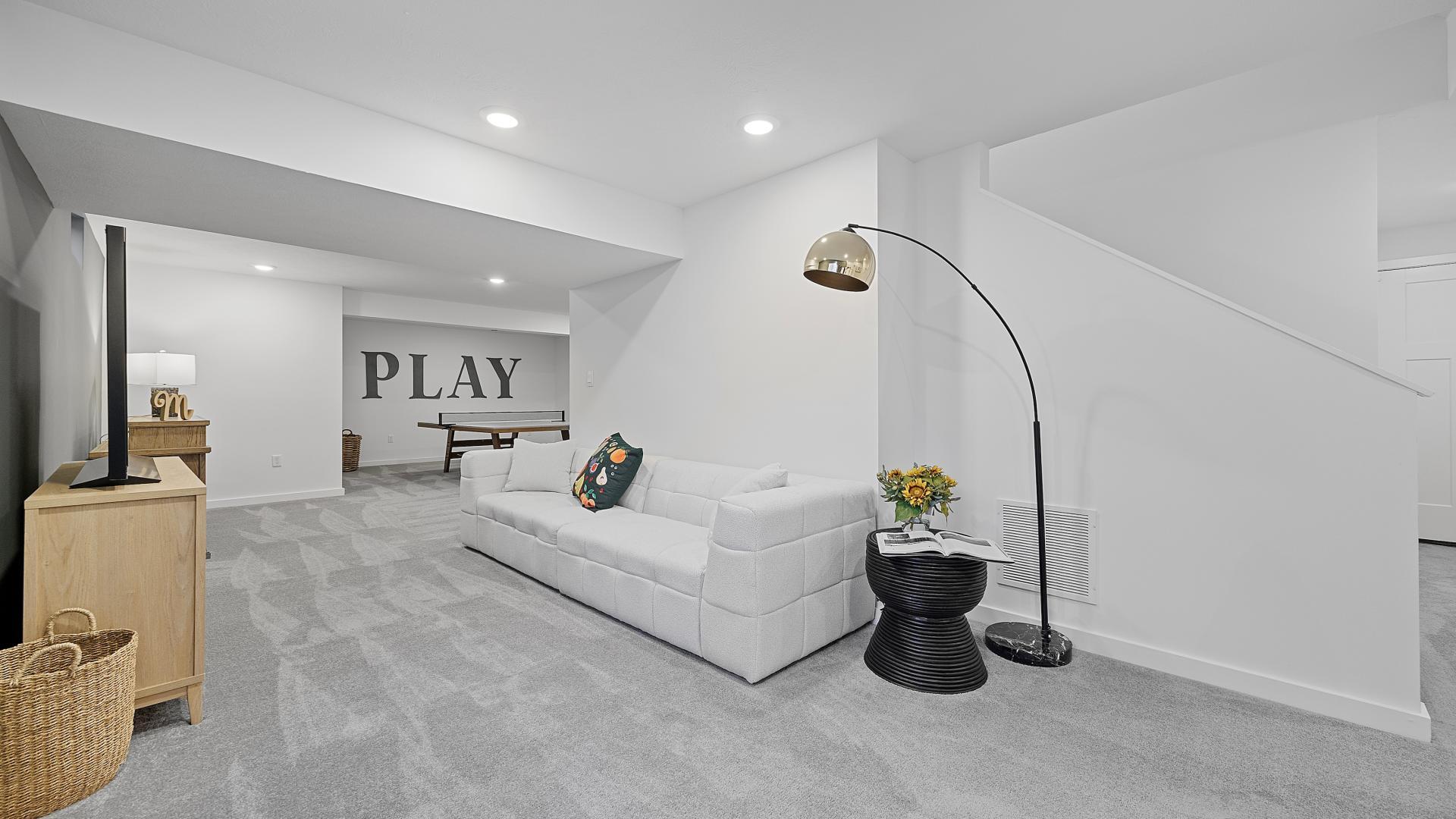 Finish the basement for more space and room to entertain.