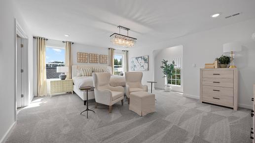 Retreat to your private master bedroom at the end of the day.