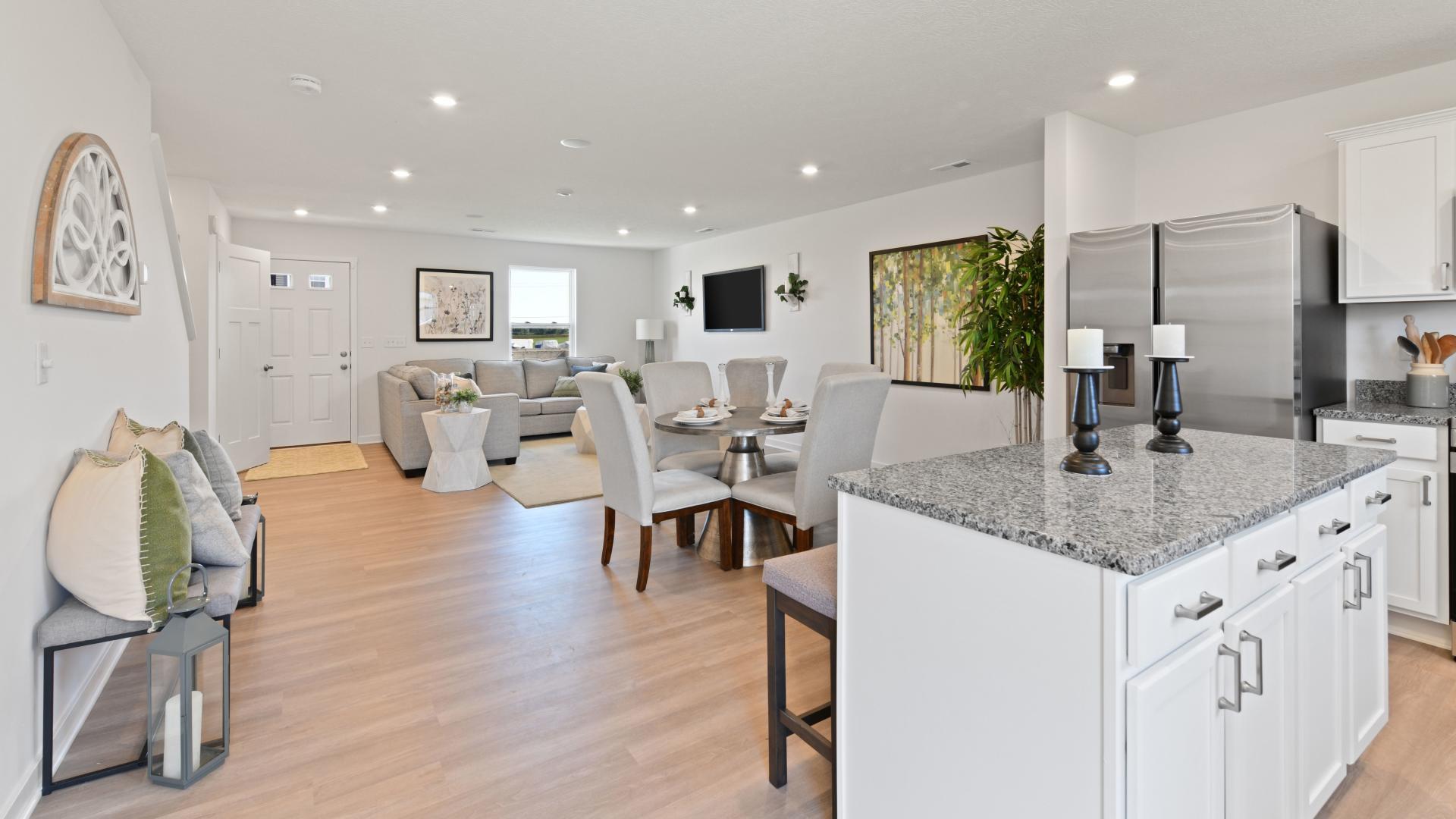 Open floor plans make it easy to host special celebrations with friends and family.