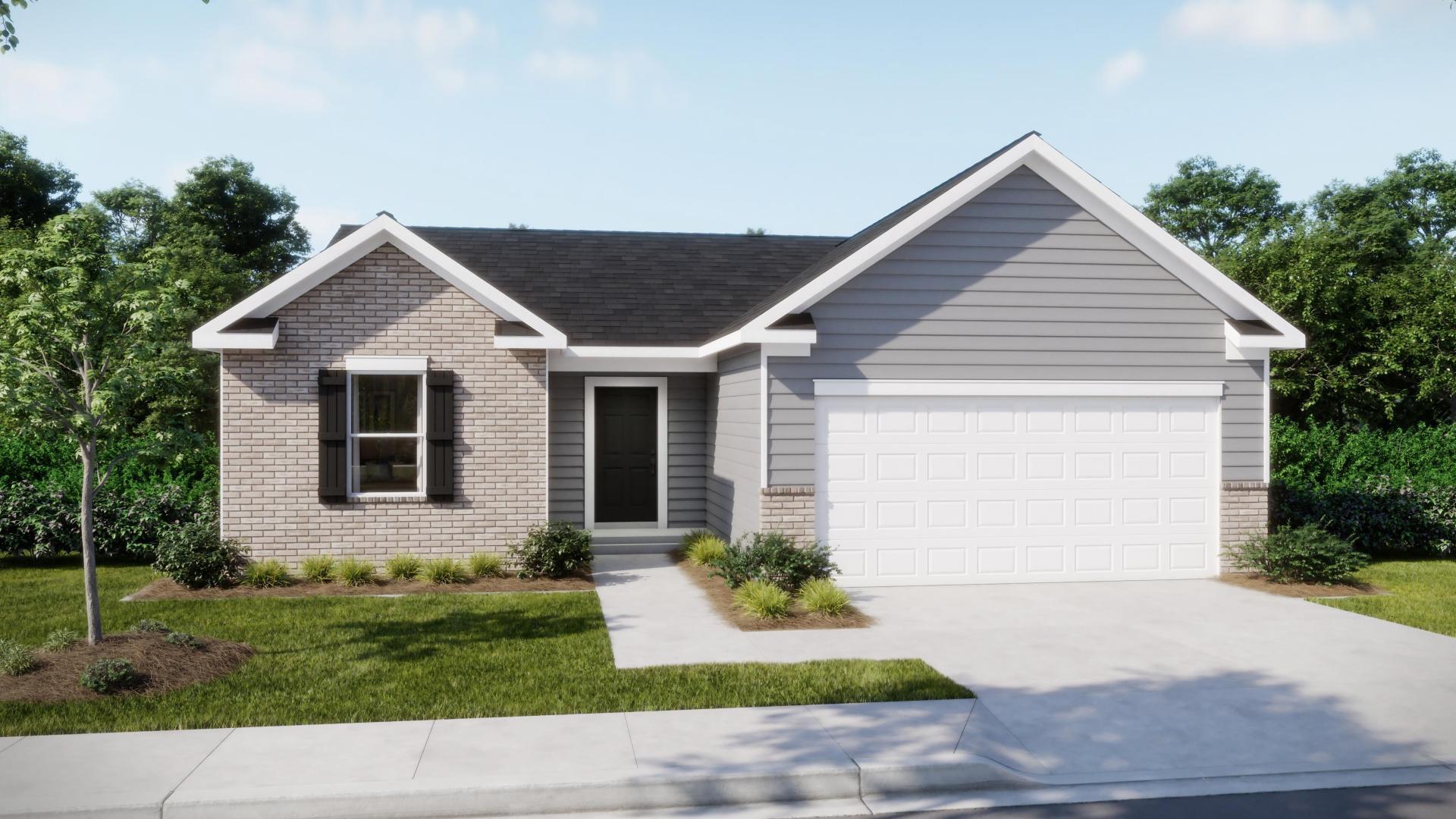 Choose a ranch home design and have everything on one level!