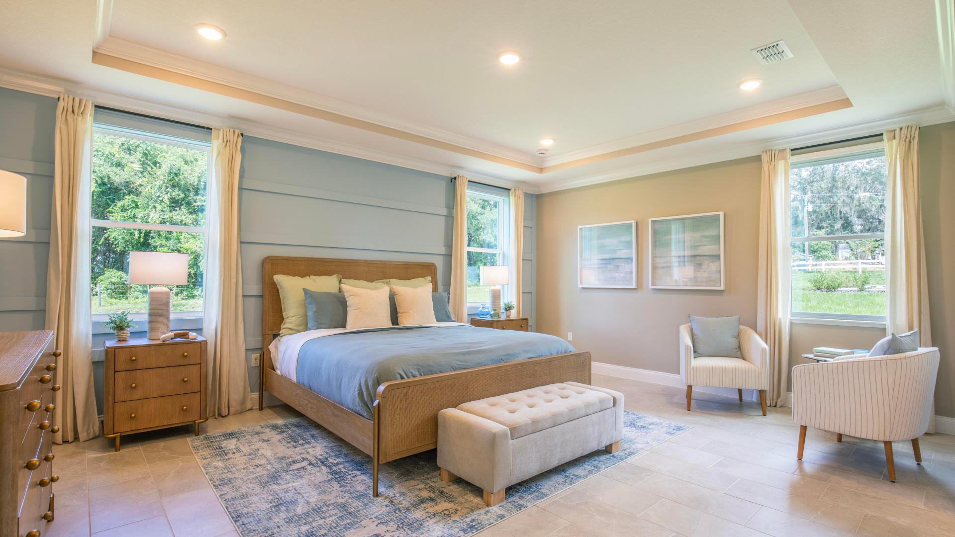 Master suites with room for a king size bed and walk-in closets.