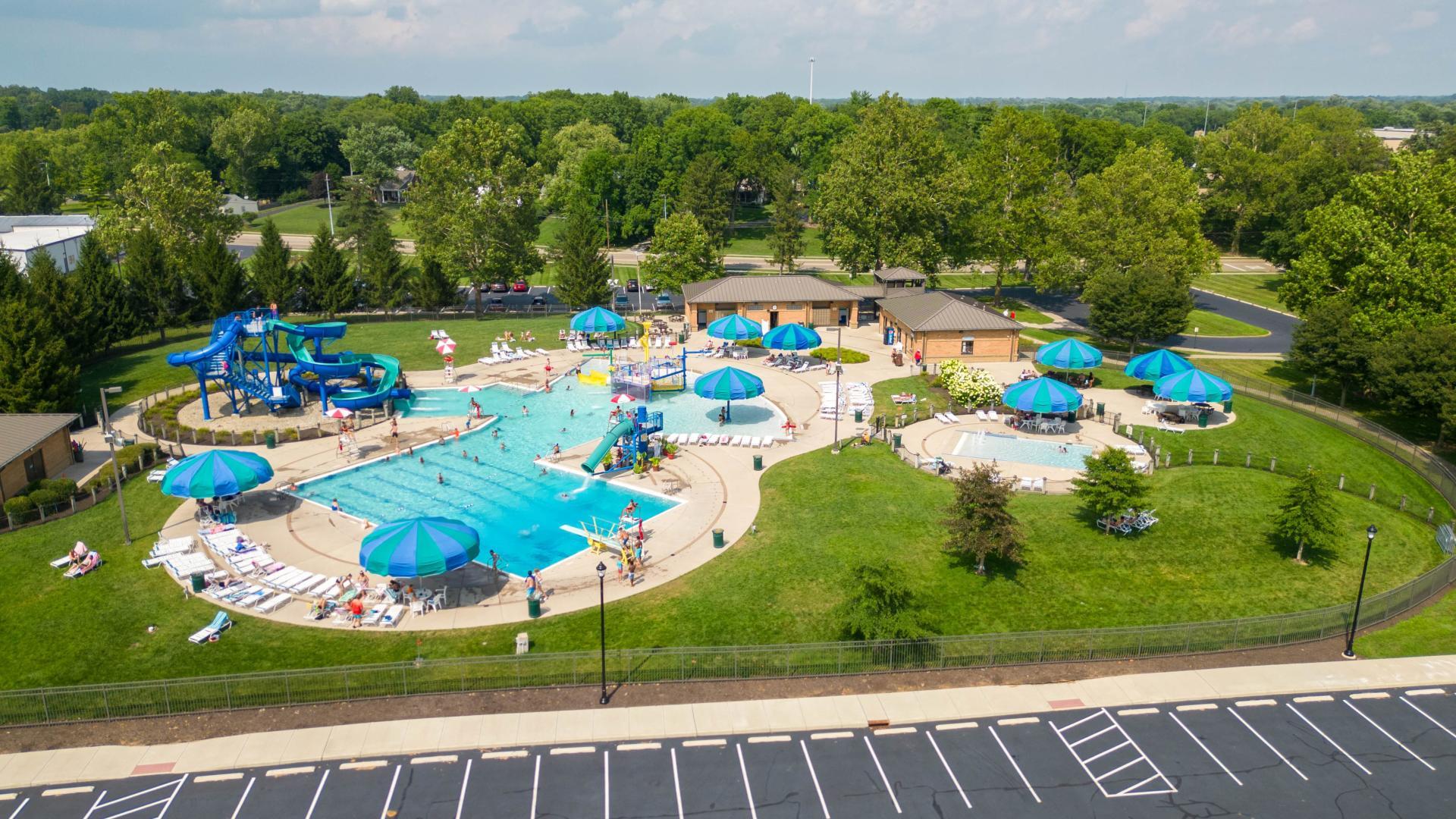 Make a splash—Troy Aquatic Center is just minutes away, perfect for young families to play and cool off.