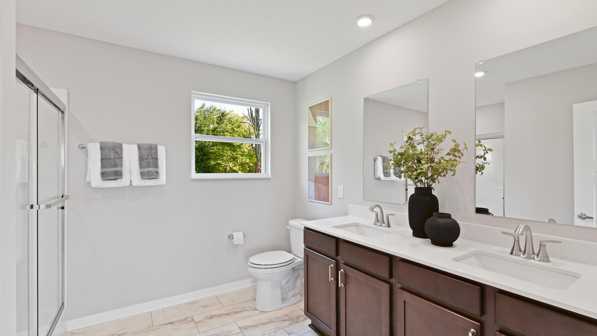 ... and dual vanities in your master bathroom!