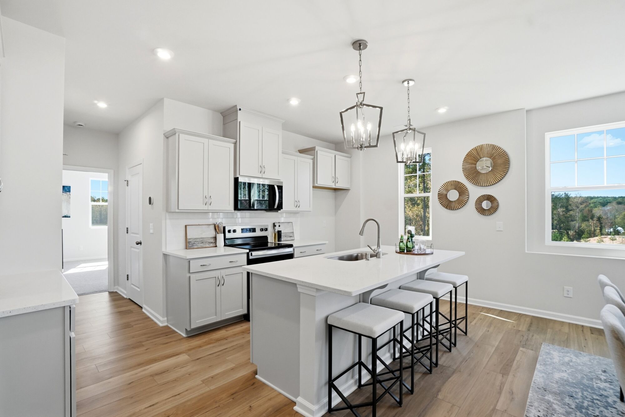 Photo representation of a future townhome plan. Colors, finishes and options will vary.