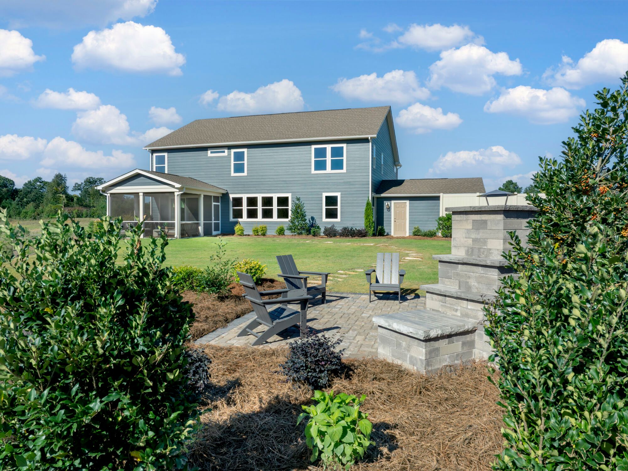 Prescott Model backyard