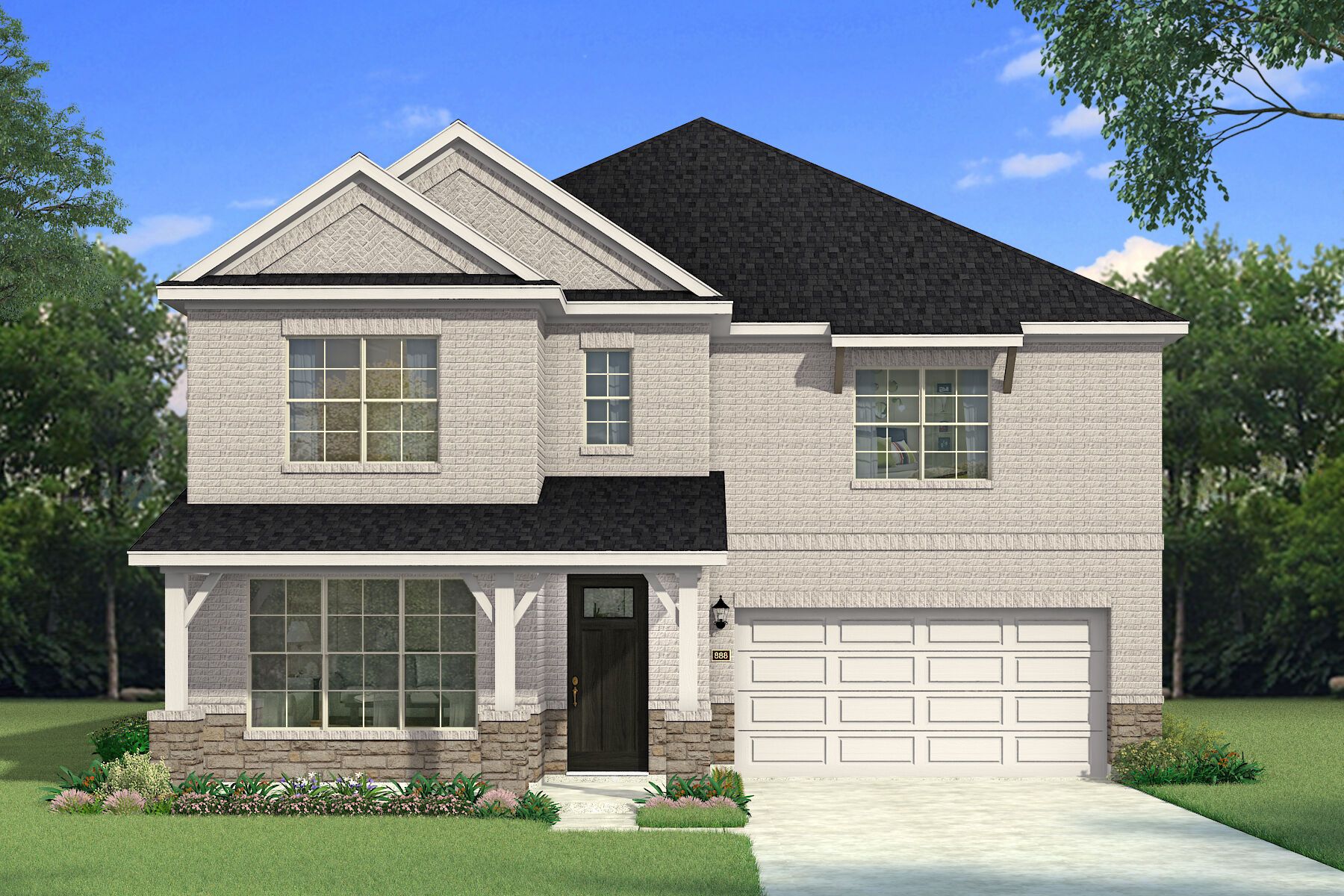 The Julieta II - Hill Country 2 with Stone Elevation