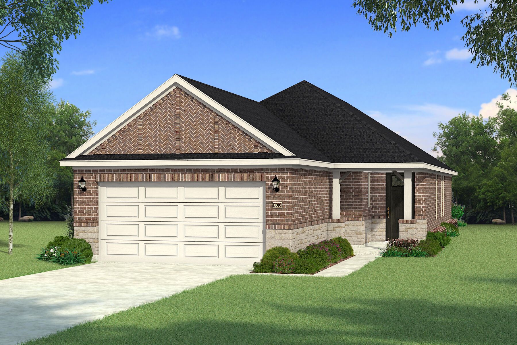 The Hamilton - Hill Country 2 Elevation