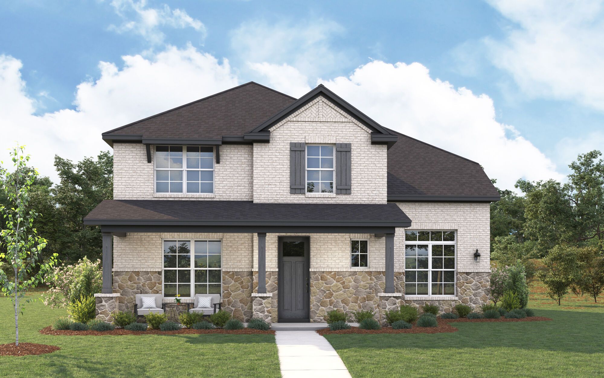 The Livingston - Hill Country with Stone Elevation