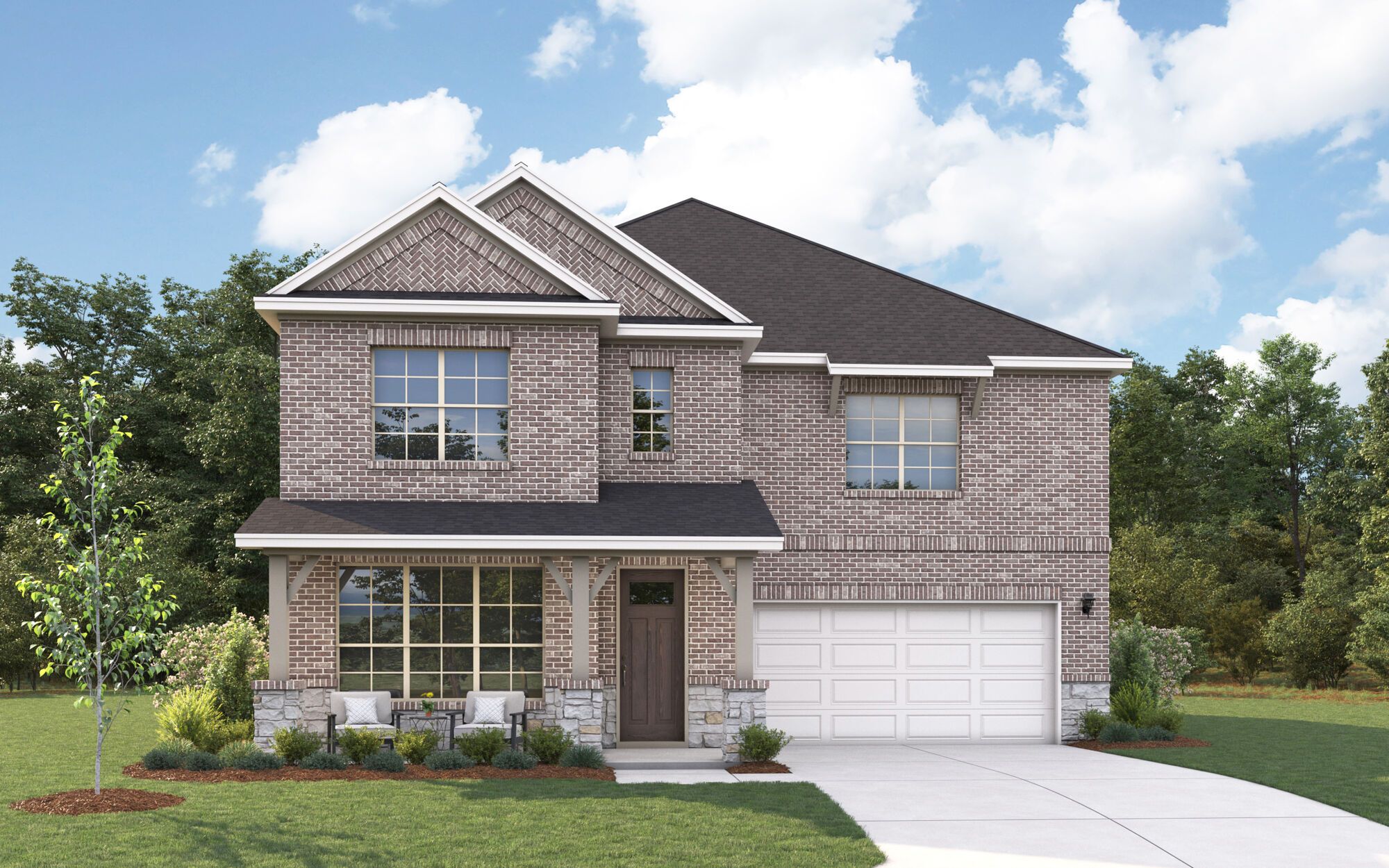 The Julieta II - Hill Country 2 with Stone Elevation