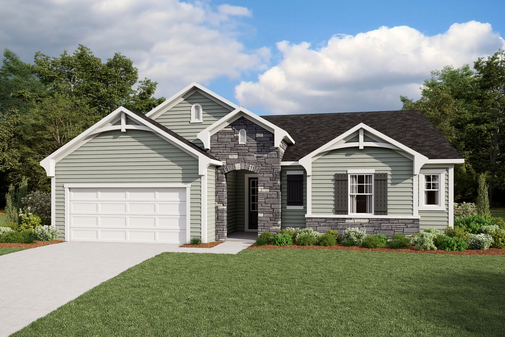 Appalachian - French Country Elevation