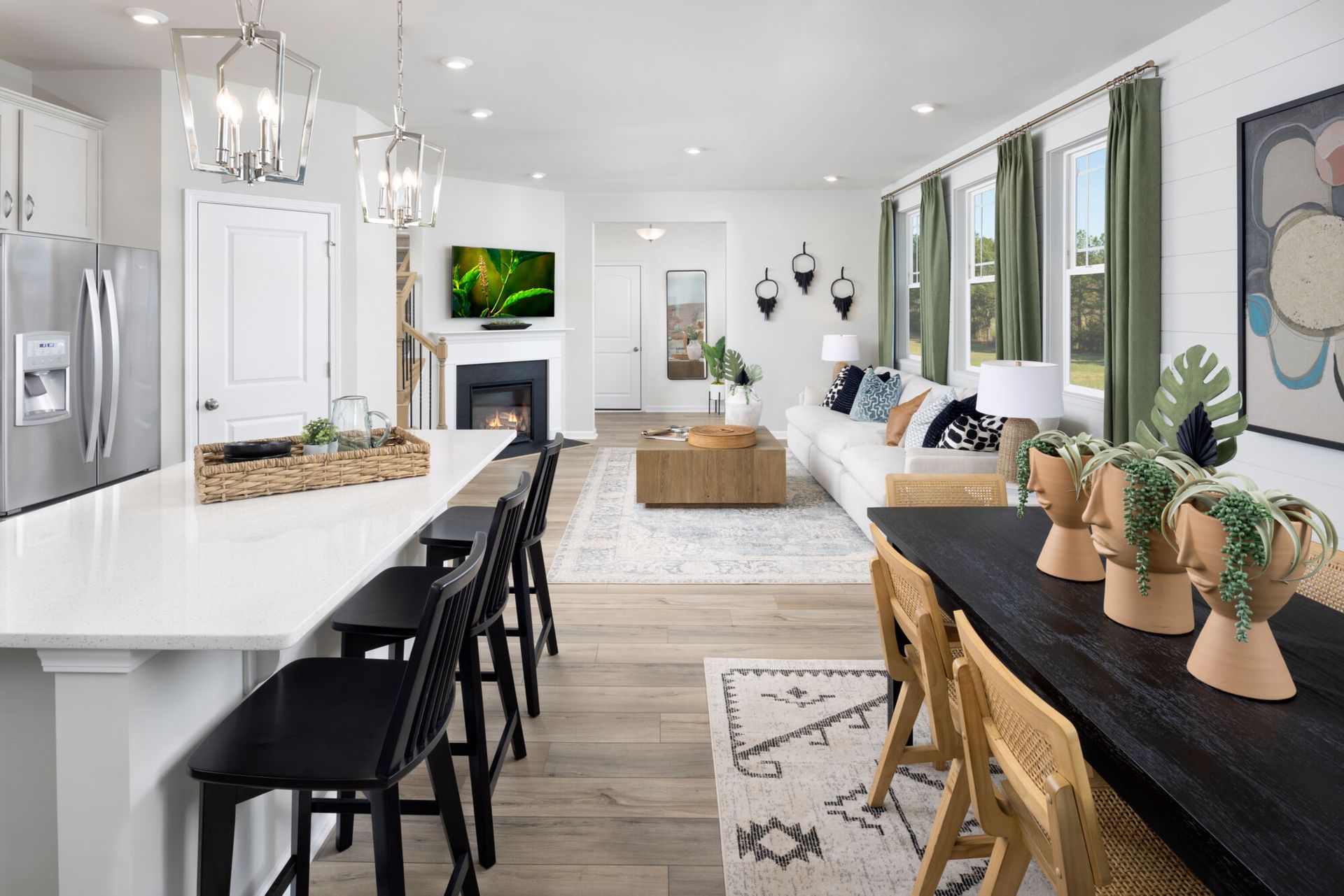 Briana Model Kitchen, Breakfast Area and Gathering Room