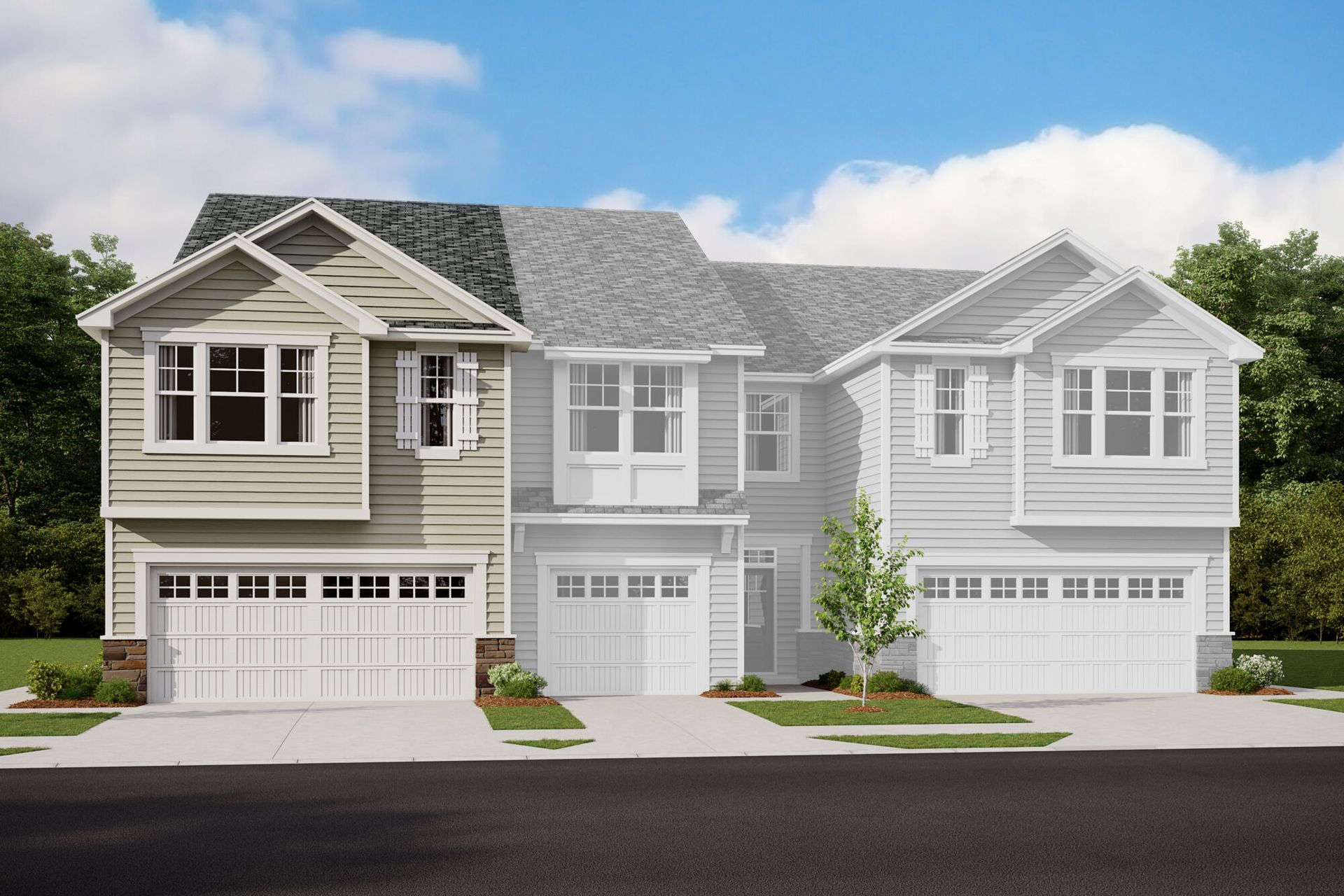 Briana French Country II Elevation rendering