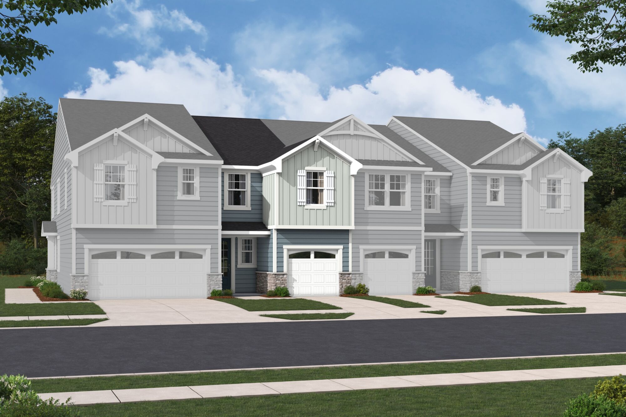 Aurora French Country II Elevation rendering