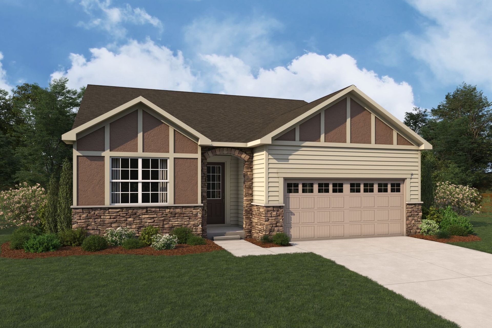 Cascades Tudor Elevation rendering