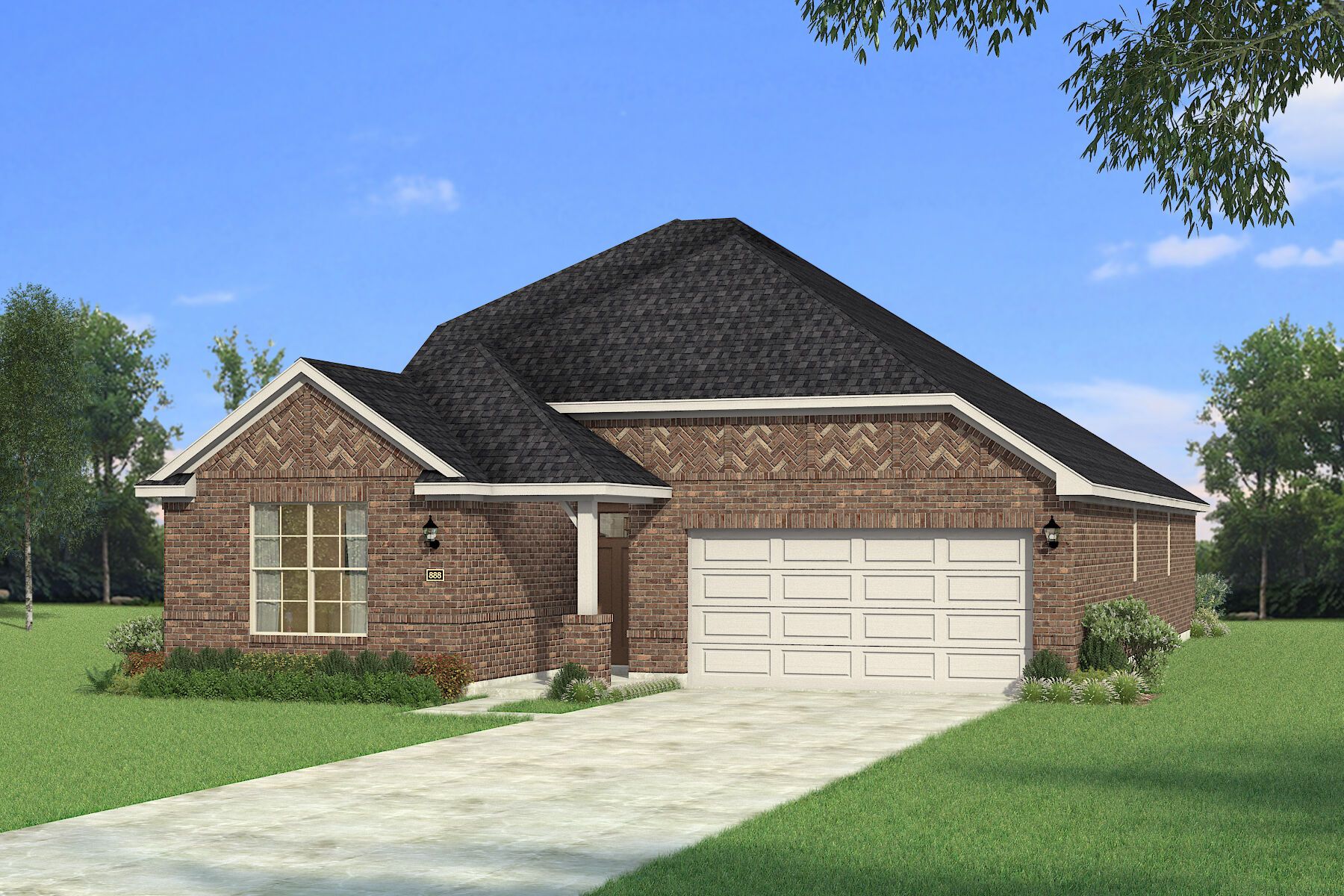 The Amelia - Hill Country 2 Elevation