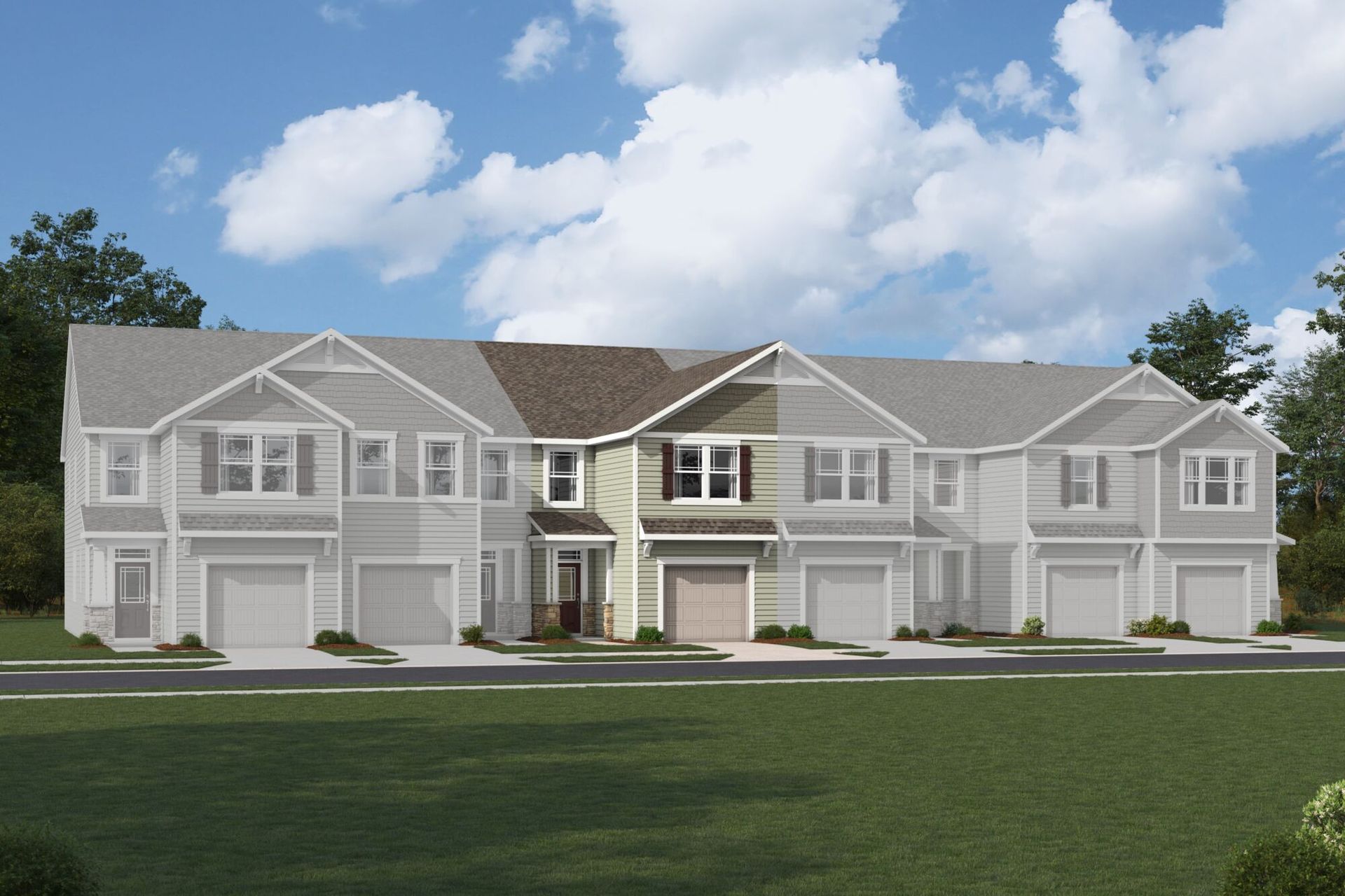 Amira Craftsman IV Elevation rendering