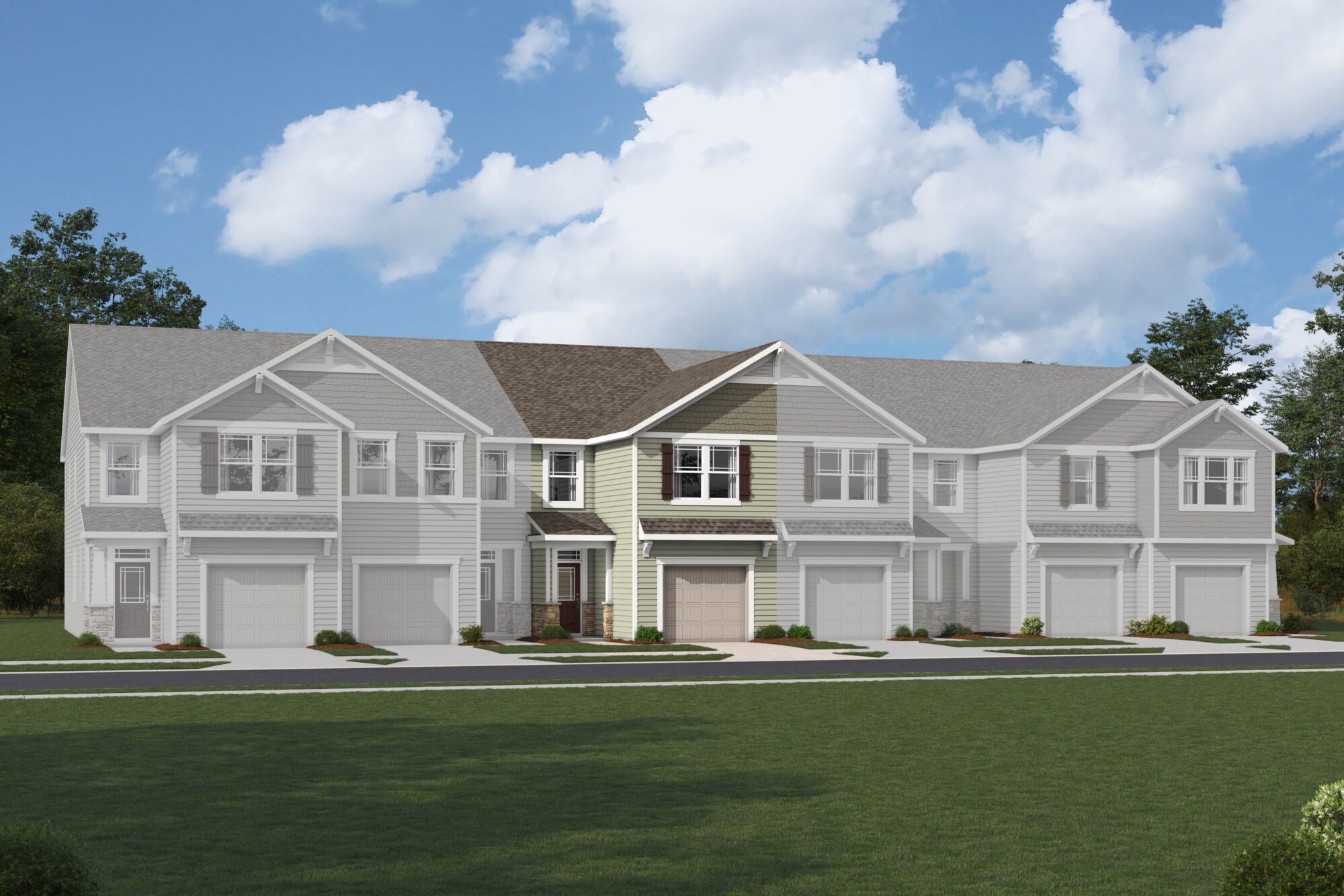Amira Craftsman IV Elevation rendering
