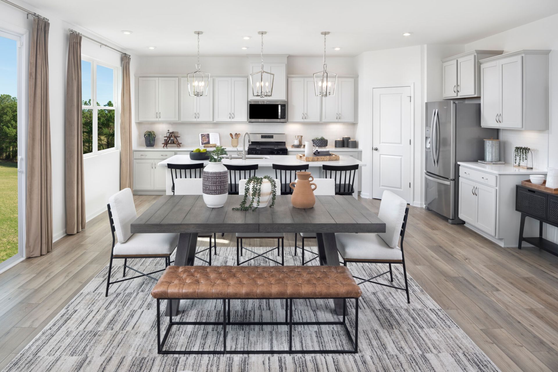 Sequoia model dining area.