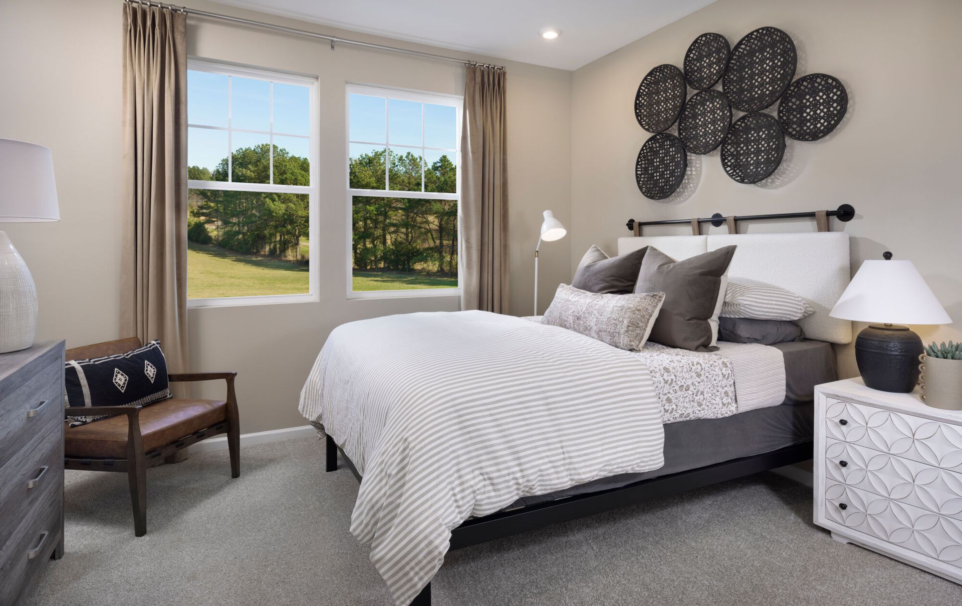 Sequoia model downstairs guest bedroom.