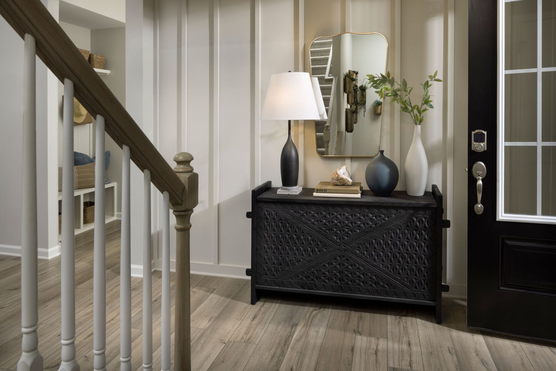 Appalachian model foyer and front entry.