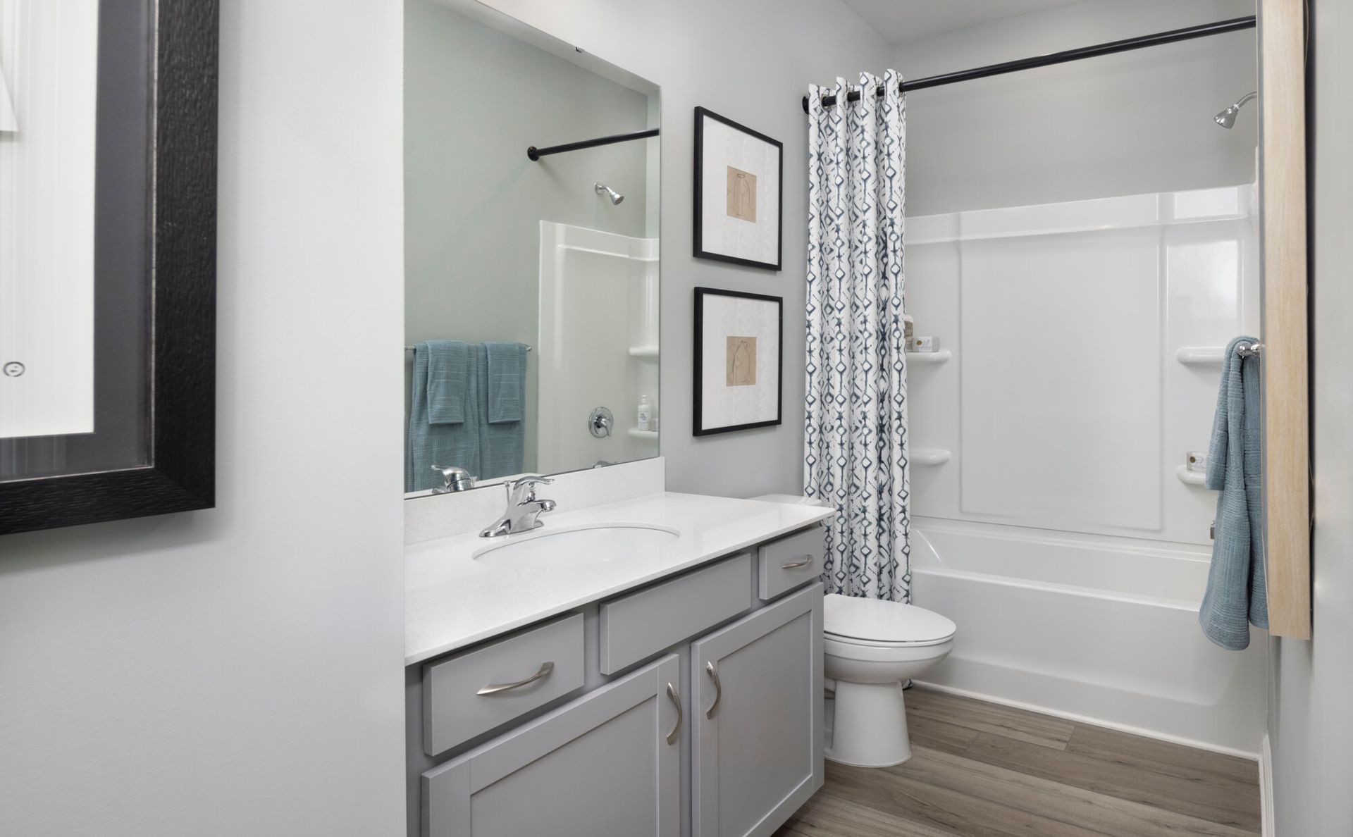 Appalachian model downstairs full bath.