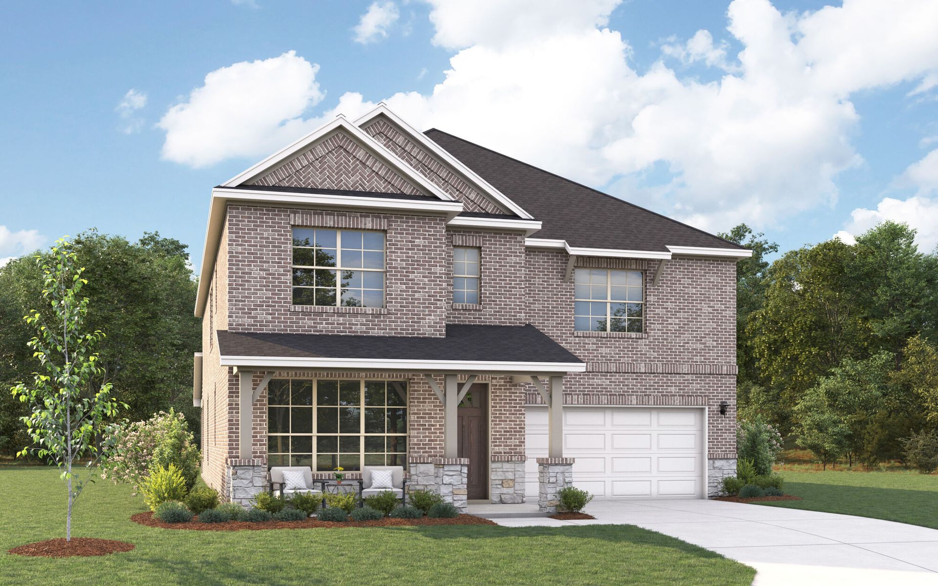 The Julieta II - Hill Country 2 with Stone Elevation