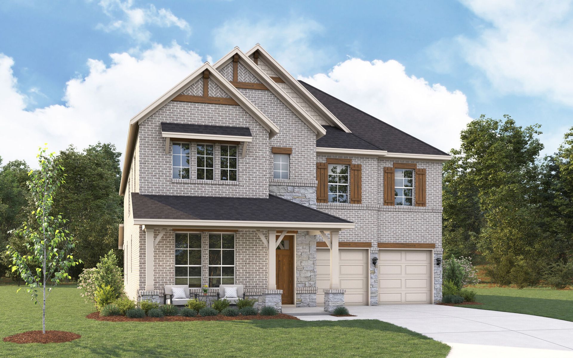 The Julieta II - Hill Country 3 with Stone Elevation