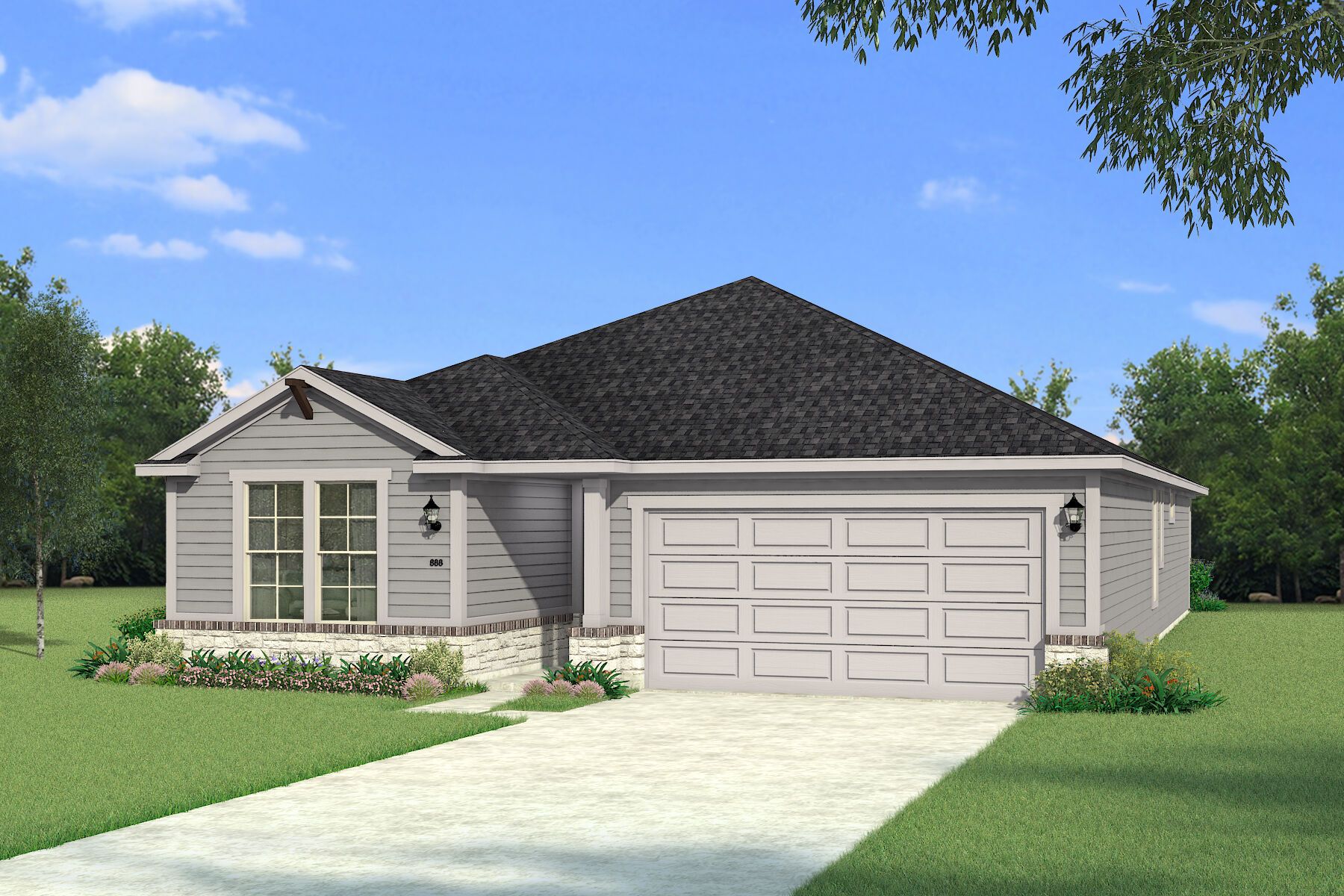 The Kiara - Hill Country 1 Elevation