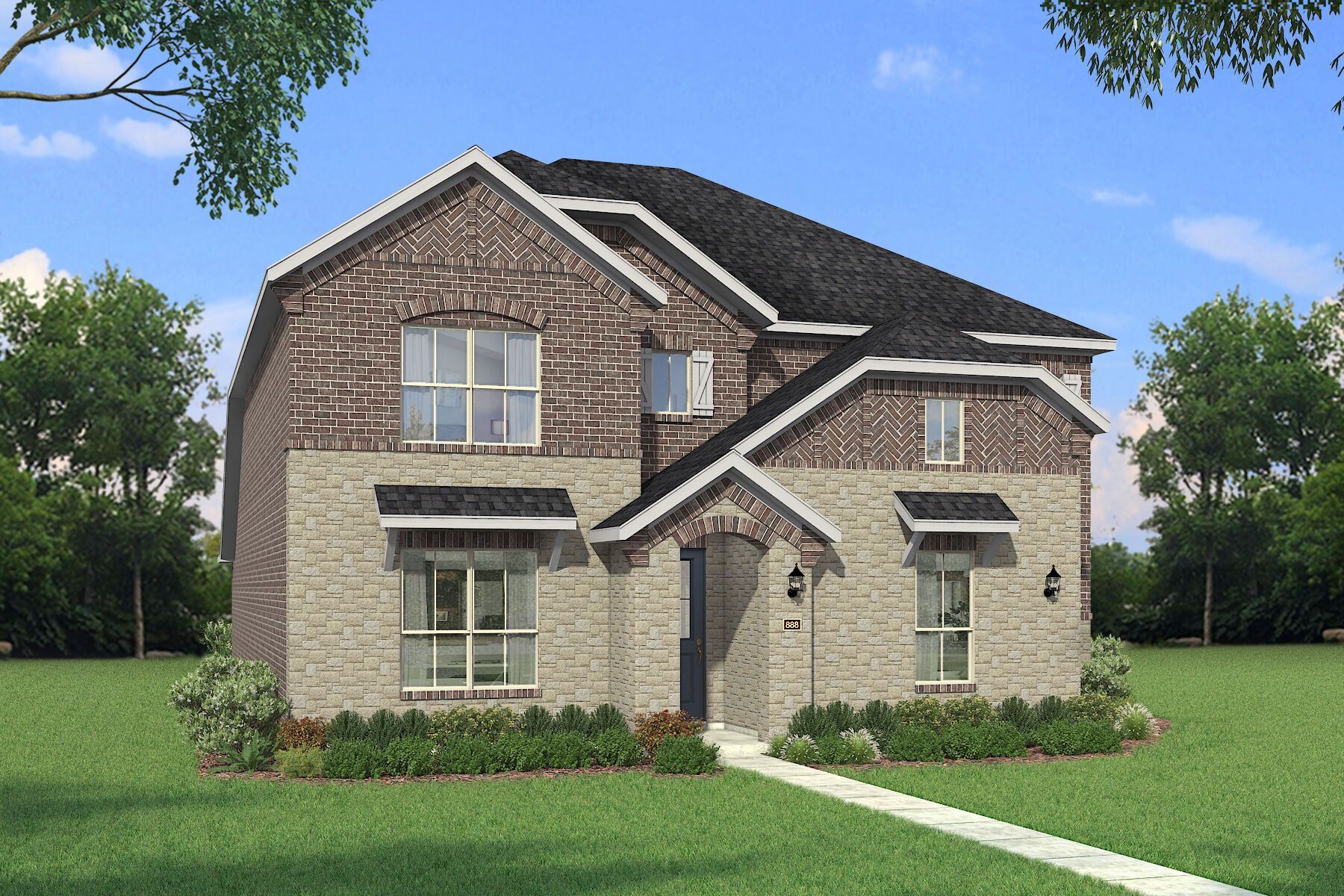The Hampshire III - Old World Elevation