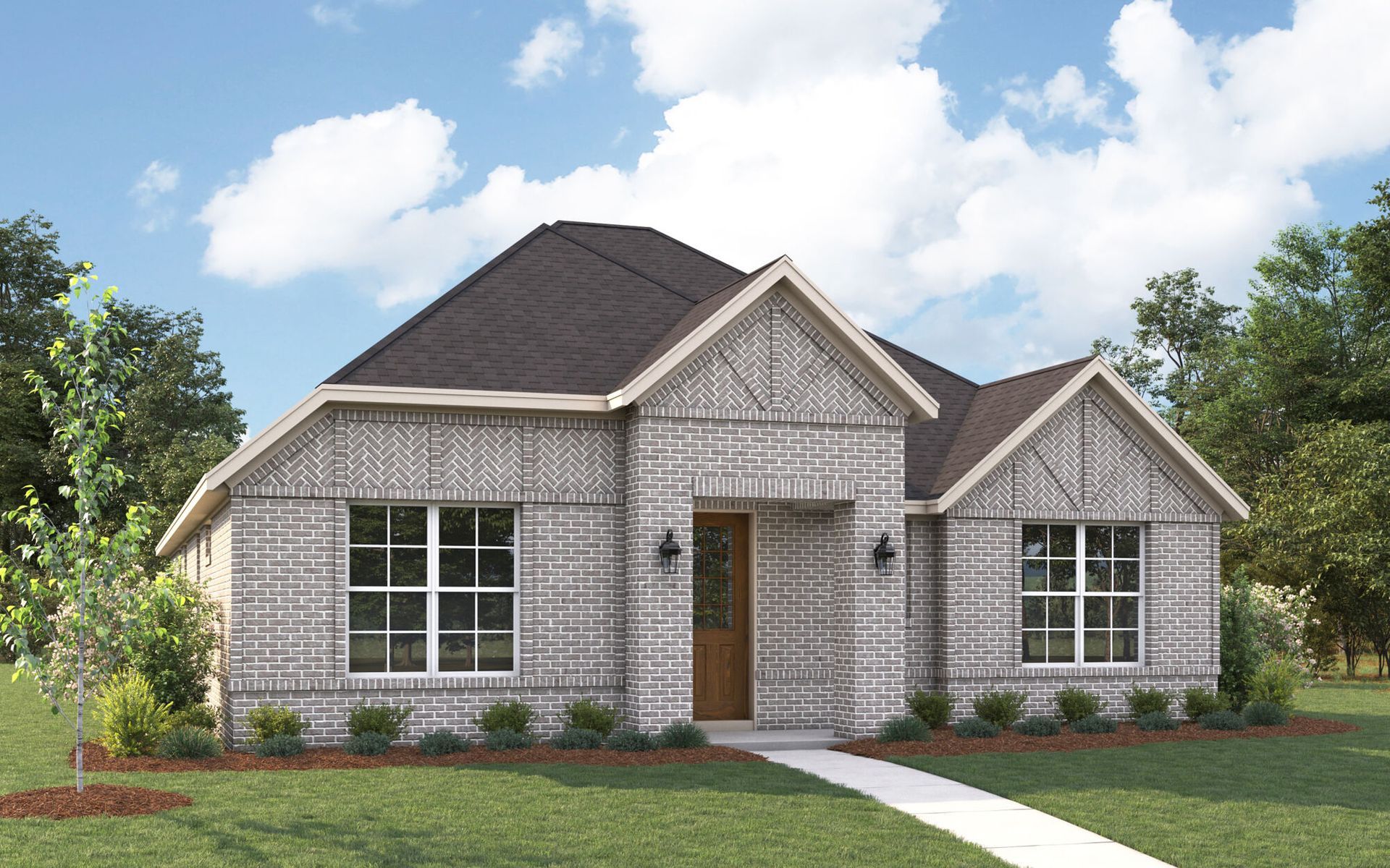 The Conroe - Tudor Elevation