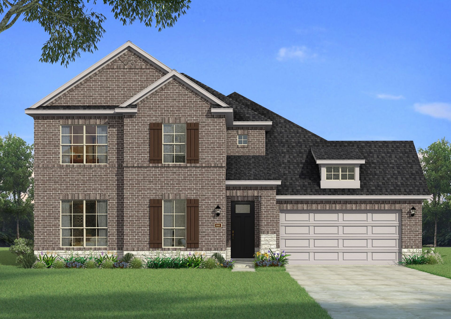 The Polermo - Hill Country 2 with Stone Elevation