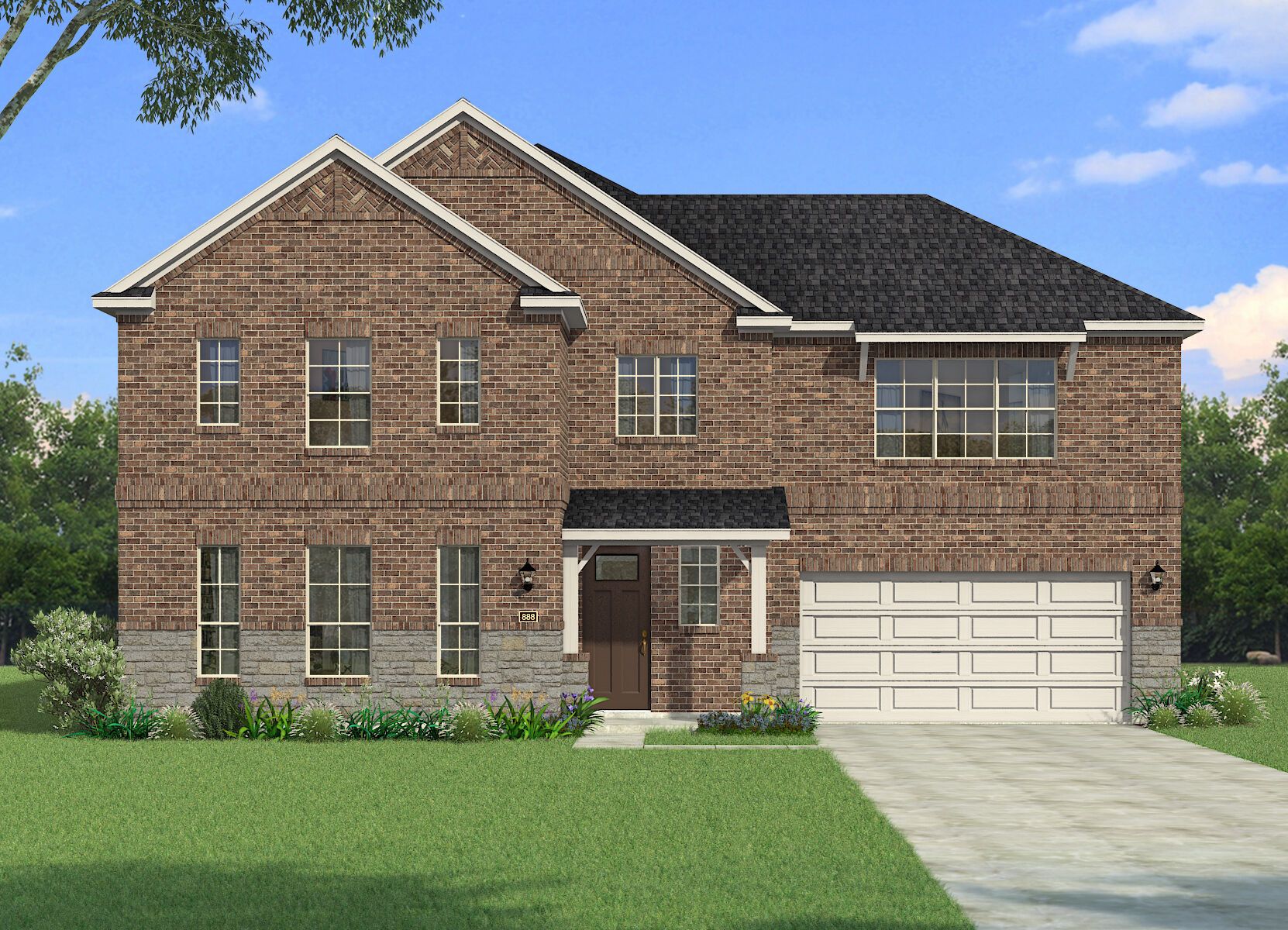 The Siena - Hill Country 2 with Stone Elevation