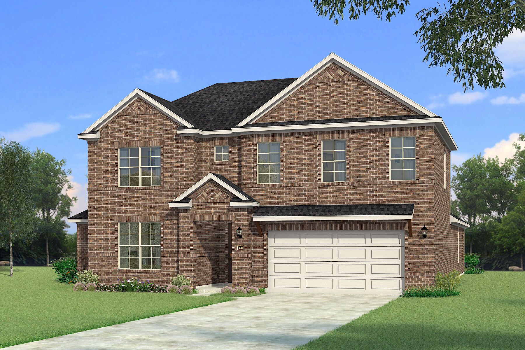 The Vienna - Hill Country Elevation