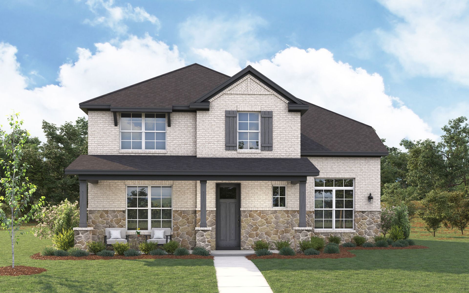The Livingston - Hill Country with Stone Elevation