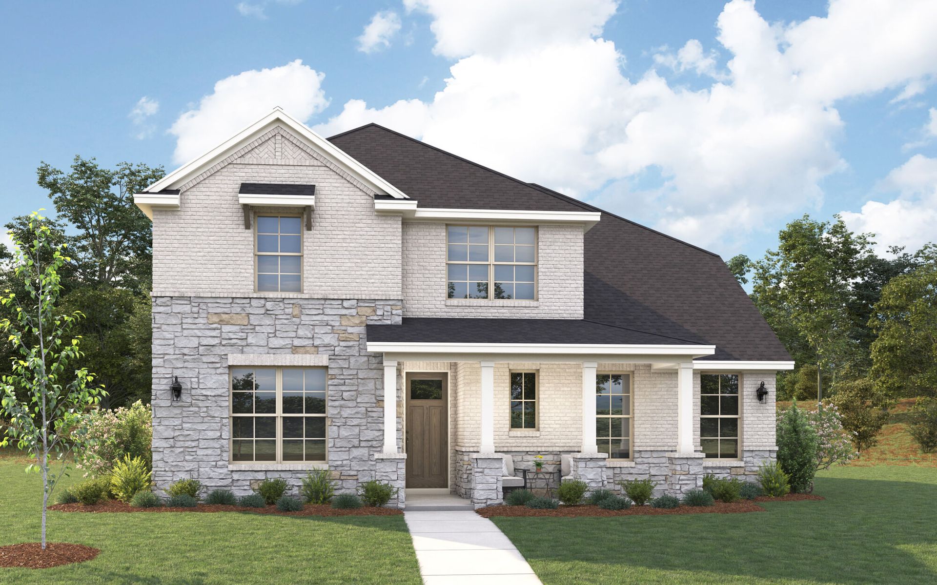 The Toledo - Hill Country with Stone Elevation