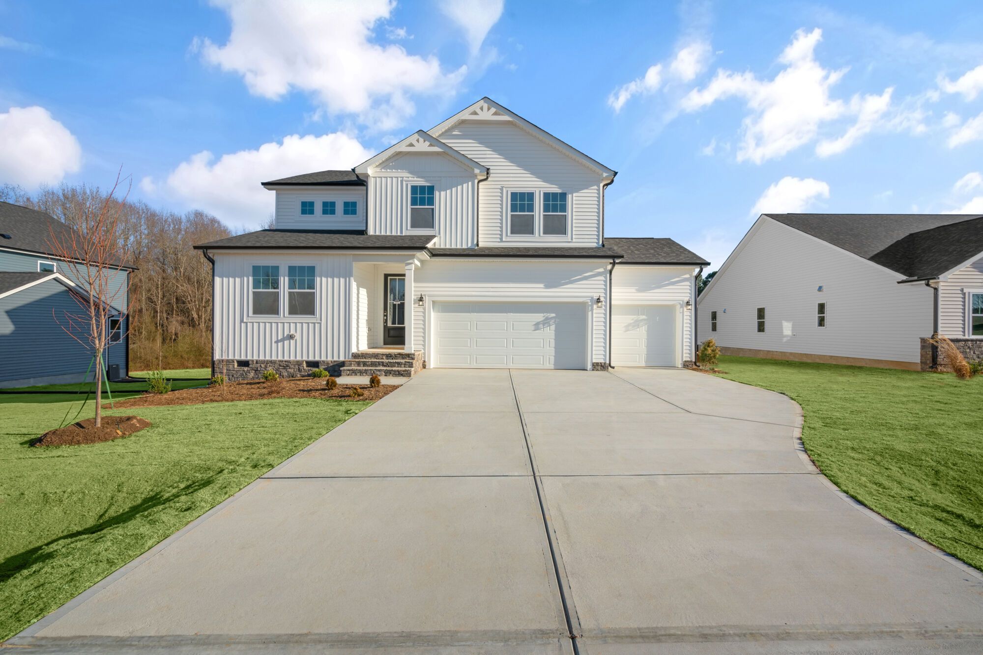 Stylish exteriors with 3-car garage options