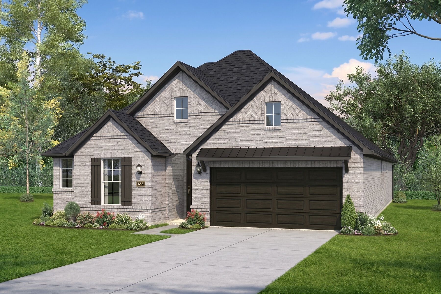 The Aspen - Tudor Elevation