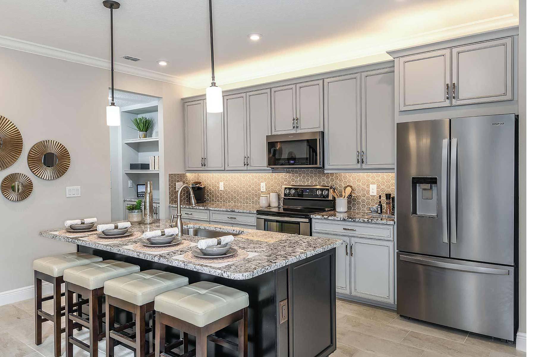 SEBRING MODEL KITCHEN FROM AVEA POINTE COMMUNITY.
