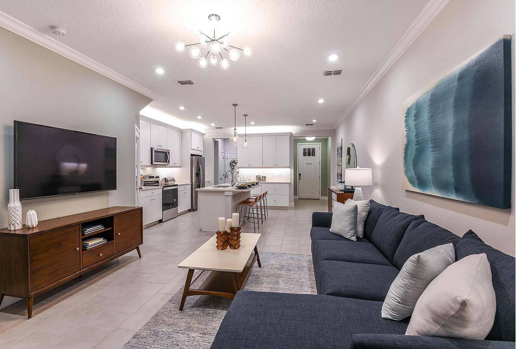 MARIANNA MODEL GREAT ROOM FROM AVEA POINTE COMMUNITY.